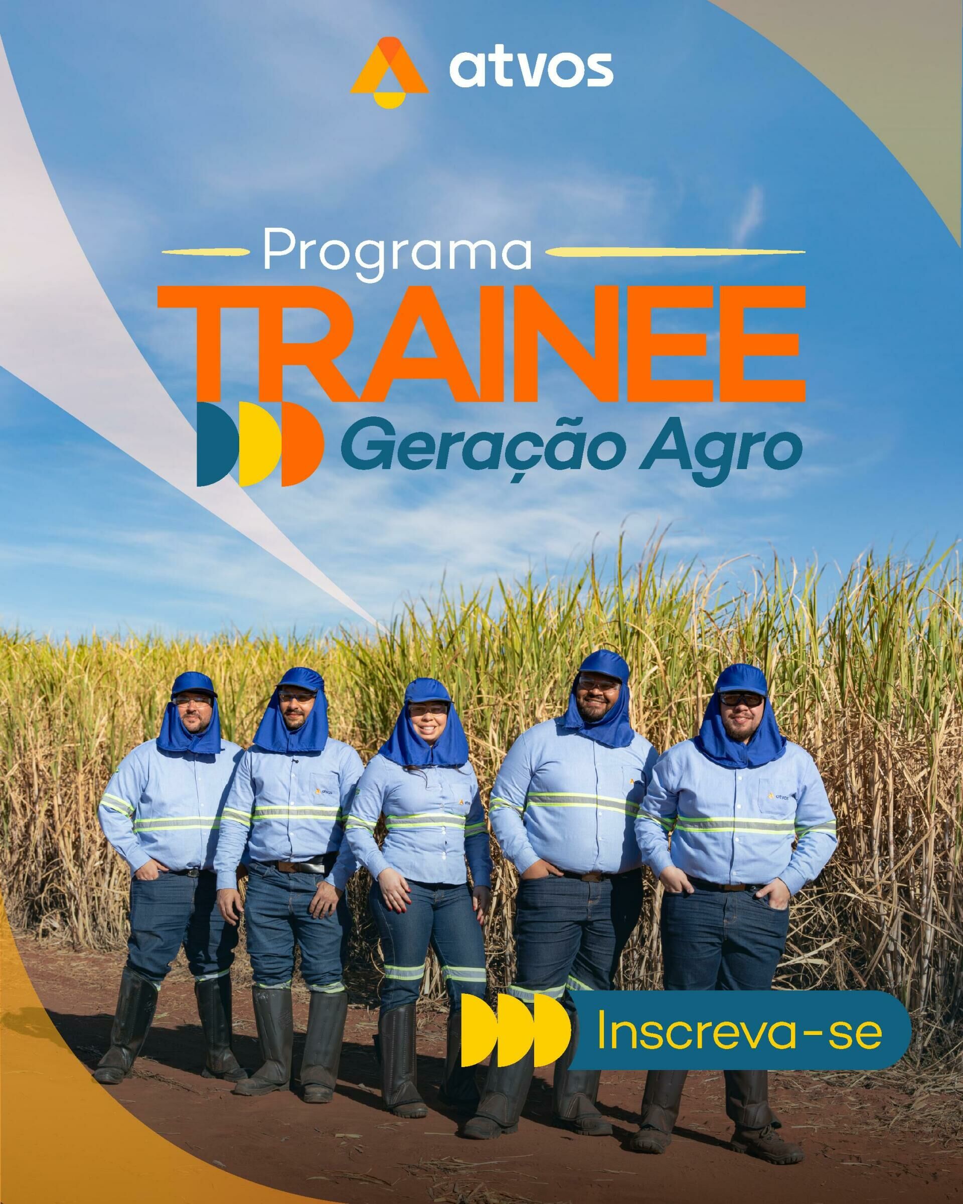 Imagem de compartilhamento para o artigo Atvos lança Programa Trainee Geração Agro 2026 com oportunidades em polos MS, MT, GO, SP da MS Todo dia
